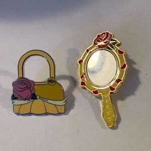 Disney Belle Mirror and Purse Pins